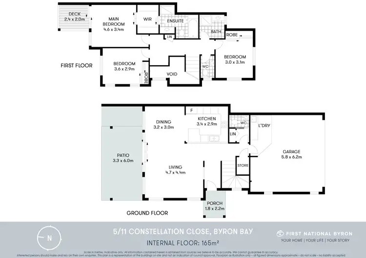 Floorplan of Homely townhouse listing, 5/11 Constellation Close, Byron Bay NSW 2481