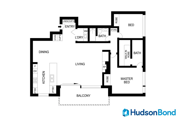 Floorplan of Homely apartment listing, 202/6 Power Avenue, Hawthorn VIC 3122