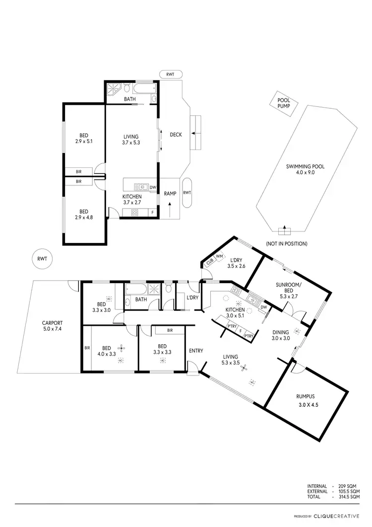 Floorplan of Homely house listing, 14 Hooper Place, Christies Beach SA 5165