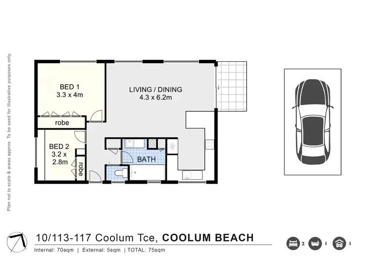 Floorplan of Homely unit listing, 10/113-117 Coolum Terrace, Coolum Beach QLD 4573