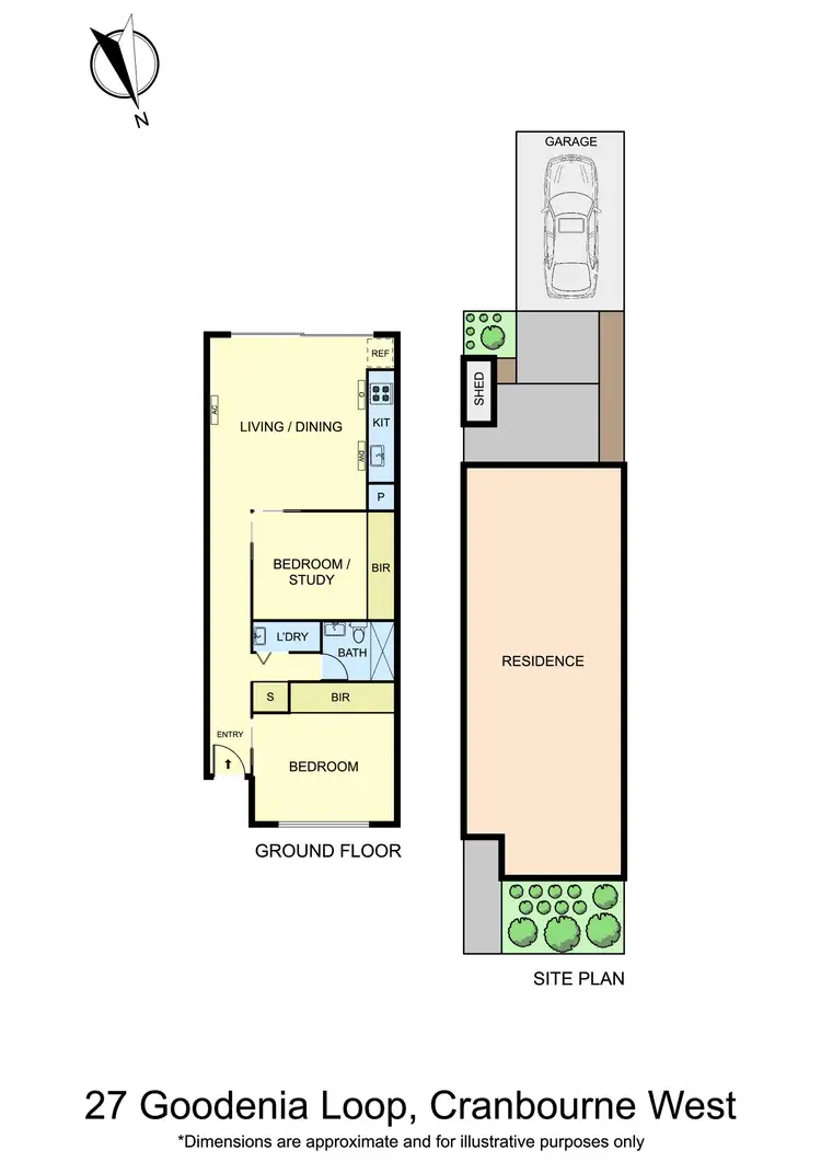 Floorplan of Homely unit listing, 27 Goodenia Loop, Cranbourne West VIC 3977