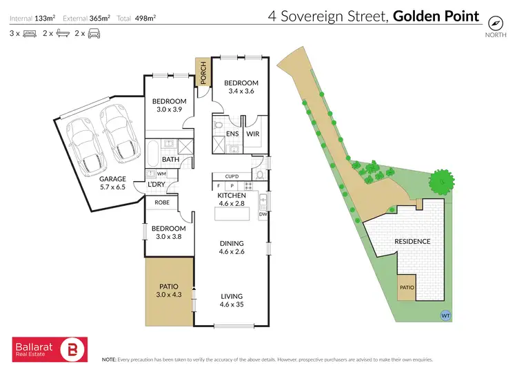 Floorplan of Homely house listing, 4 Sovereign Street, Golden Point VIC 3350