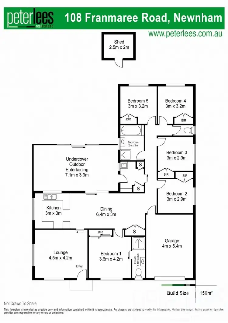 Floorplan of Homely house listing, 108 Franmaree Road, Newnham TAS 7248
