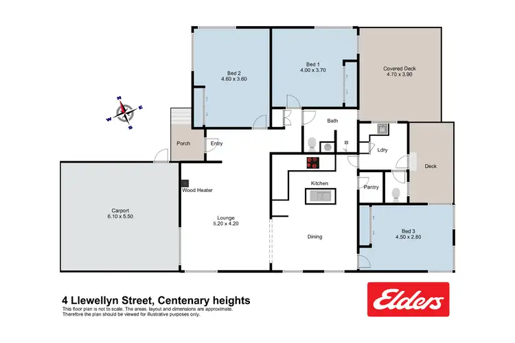 Floorplan of Homely house listing, 4 Llewellyn Street, Centenary Heights QLD 4350