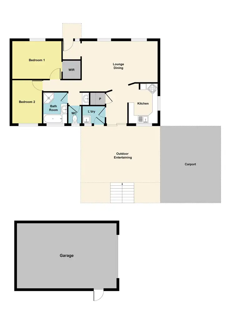 Floorplan of Homely house listing, 46 High Street, Avoca VIC 3467