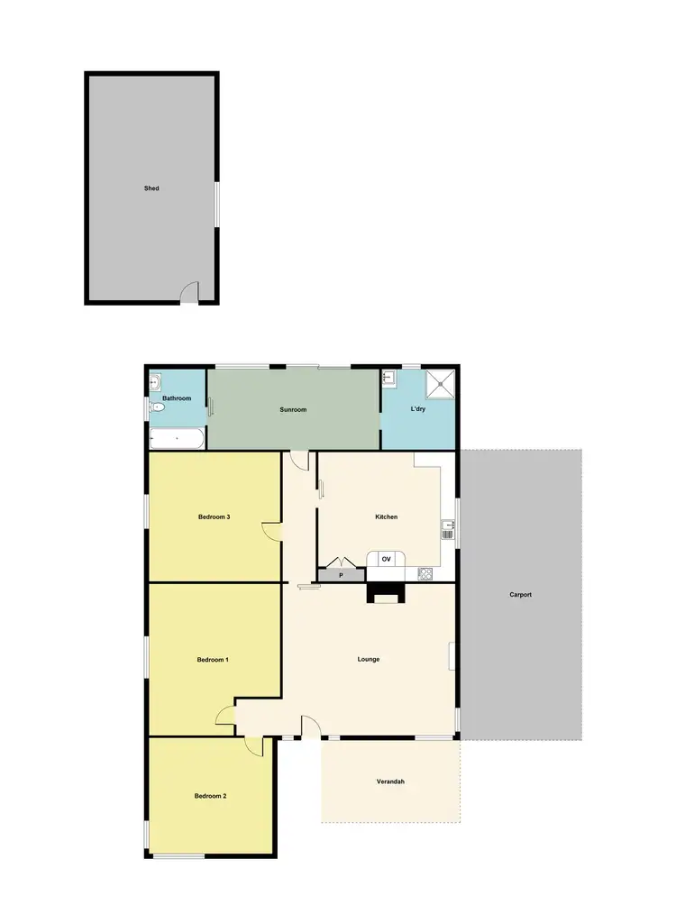 Floorplan of Homely house listing, 16 Albert Street, Maryborough VIC 3465