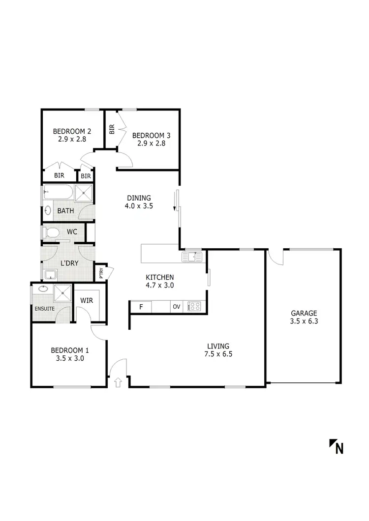 Floorplan of Homely house listing, 10 Molesworth Road, Kangaroo Flat VIC 3555