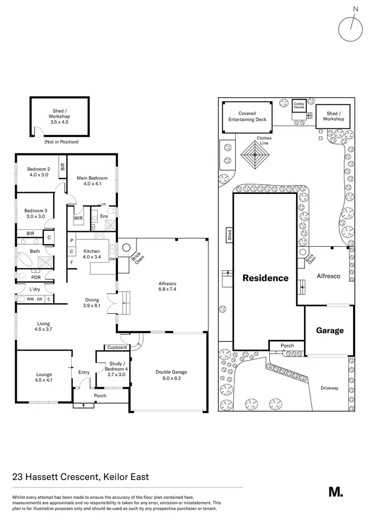 Floorplan of Homely house listing, 23 Hassett Crescent, Keilor East VIC 3033