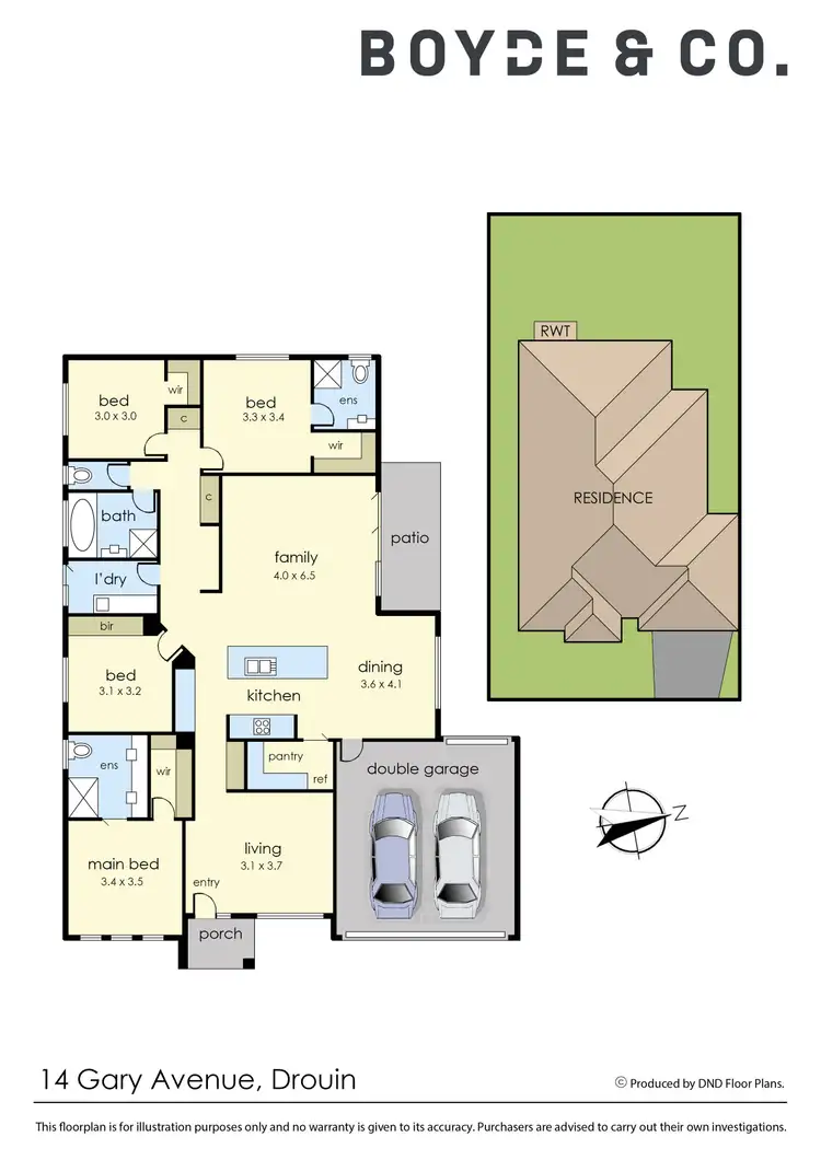 Floorplan of Homely house listing, 14 Gary Avenue, Drouin VIC 3818