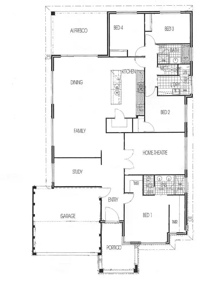 Floorplan of Homely house listing, 14 Alamo Link, Harrisdale WA 6112