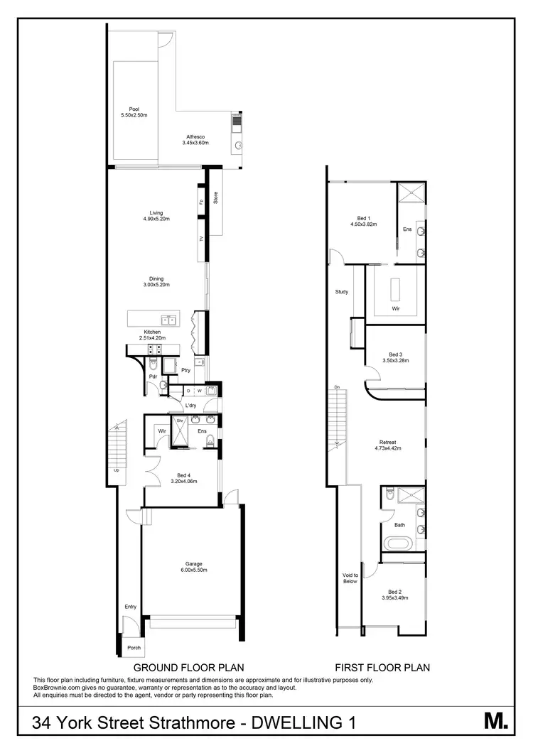 Floorplan of Homely townhouse listing, 34 York Street, Strathmore VIC 3041