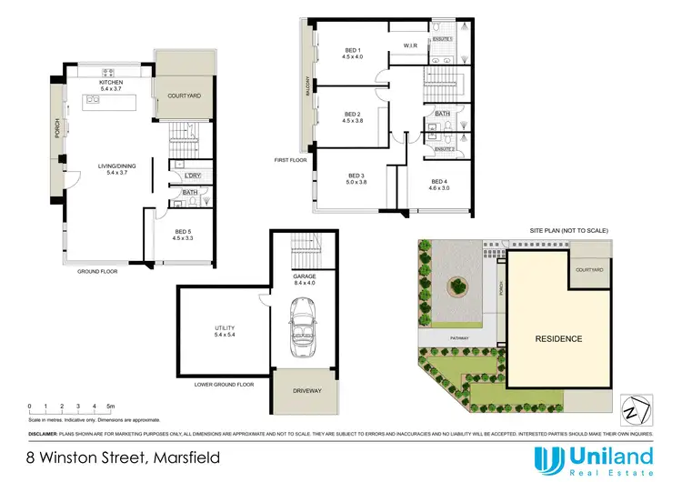 Floorplan of Homely semi-detached listing, 8 Winston Street, Marsfield NSW 2122