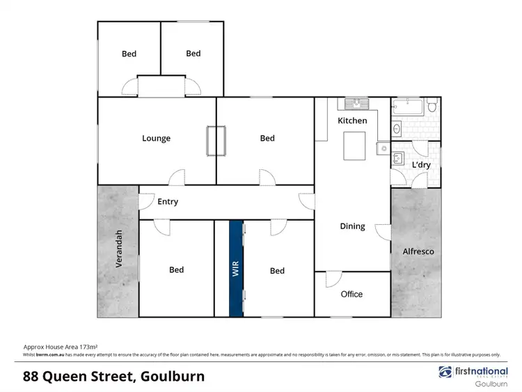 Floorplan of Homely house listing, 88 Queen Street, Goulburn NSW 2580