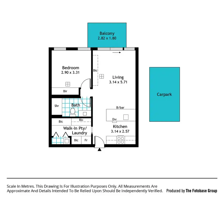 Floorplan of Homely apartment listing, 2702/29 Angas Street, Adelaide SA 5000
