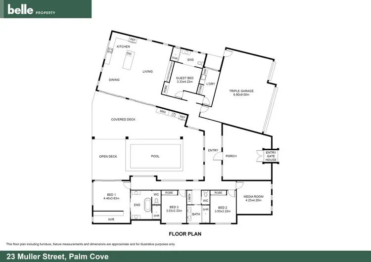 Floorplan of Homely house listing, 23 Muller Street, Palm Cove QLD 4879