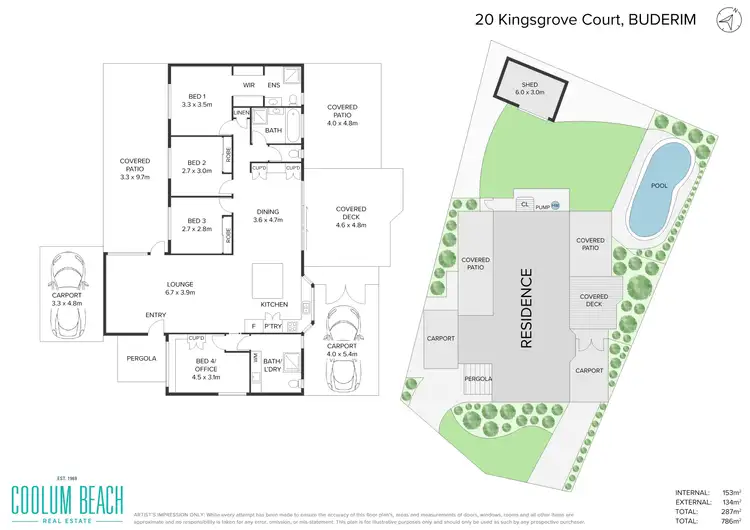 Floorplan of Homely house listing, 20 Kingsgrove Court, Buderim QLD 4556