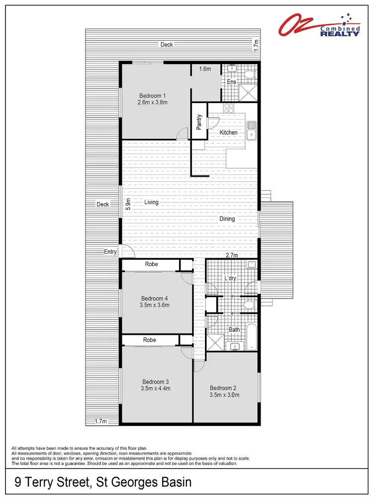 Floorplan of Homely house listing, 9 Terry Street, St Georges Basin NSW 2540