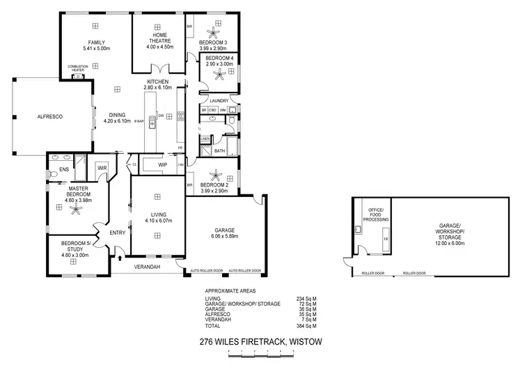 Floorplan of Homely house listing, 276 Wiles Fire Track, Wistow SA 5251