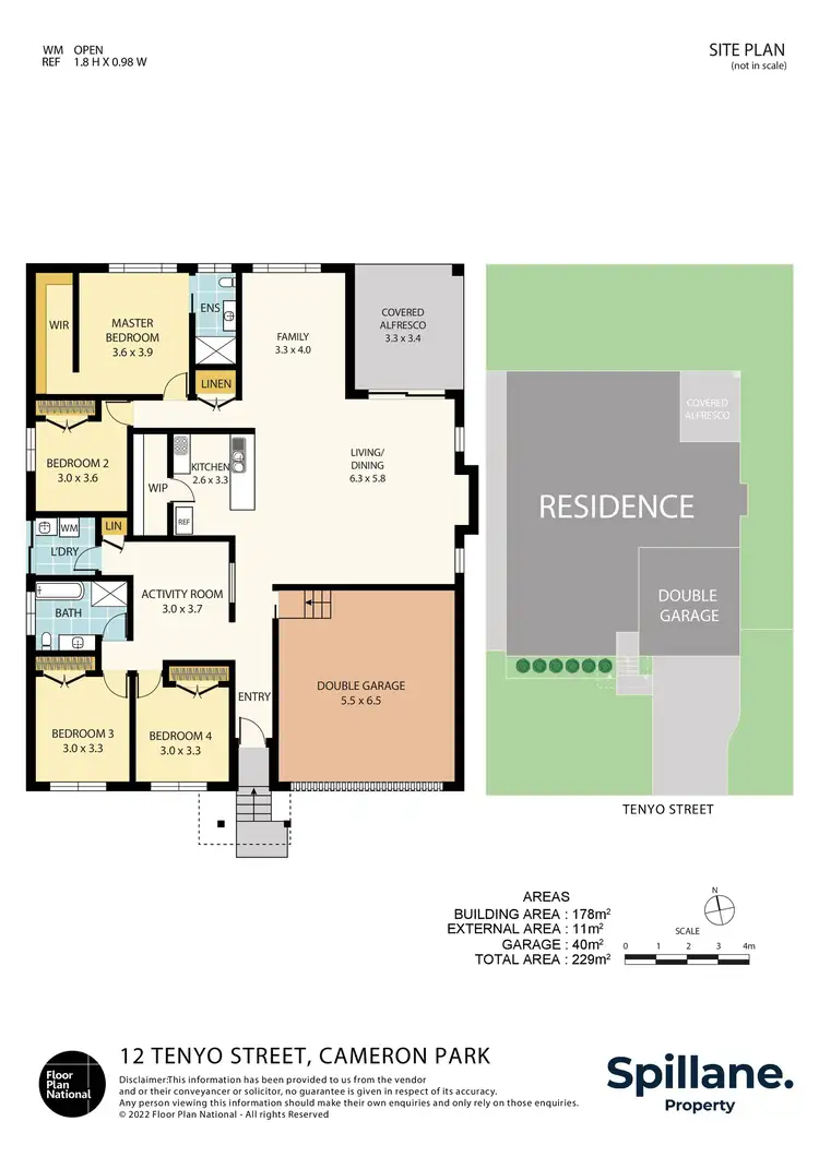 Floorplan of Homely house listing, 12 Tenyo Street, Cameron Park NSW 2285
