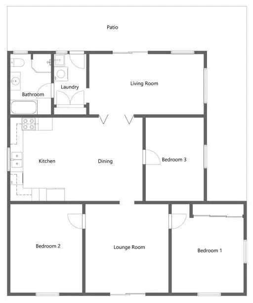 Floorplan of Homely rural property listing, 1R A'courts Road, Ballimore NSW 2830