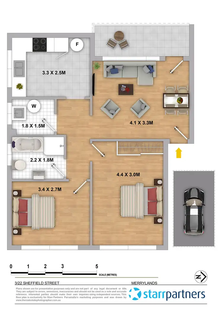 Floorplan of Homely apartment listing, 3/22 Sheffield Street, Merrylands NSW 2160