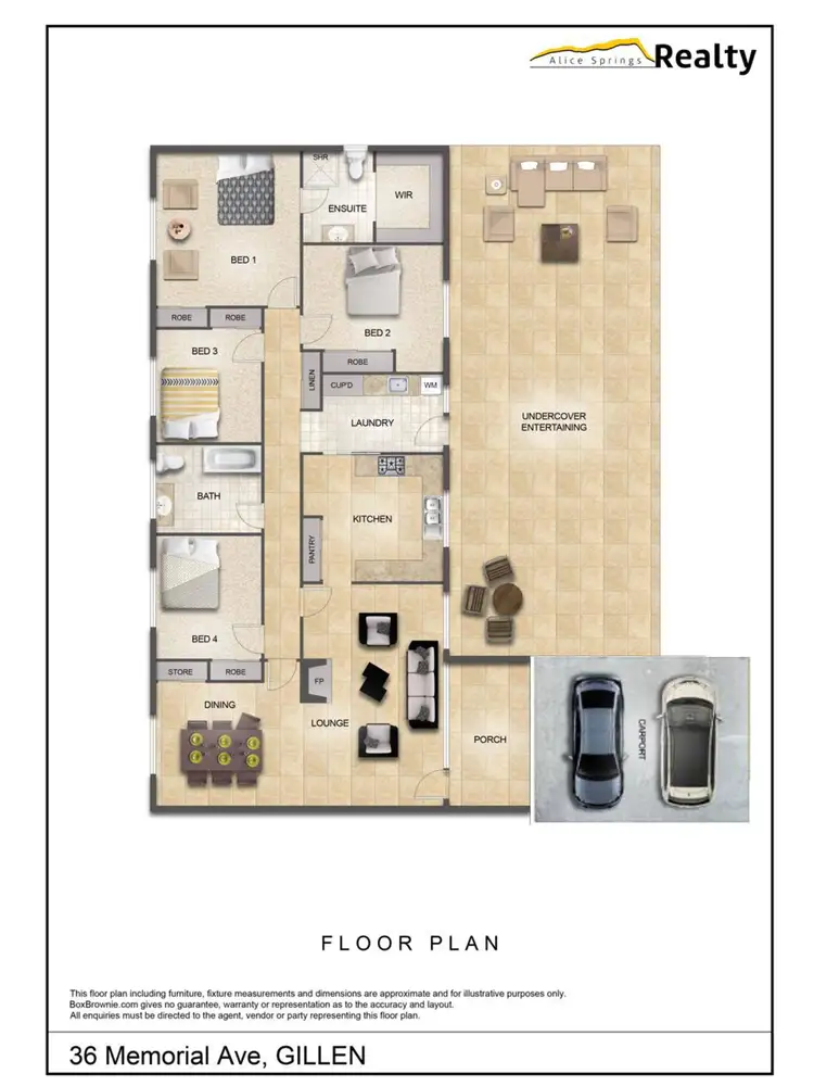 Floorplan of Homely house listing, 36 Memorial Avenue, Gillen NT 870