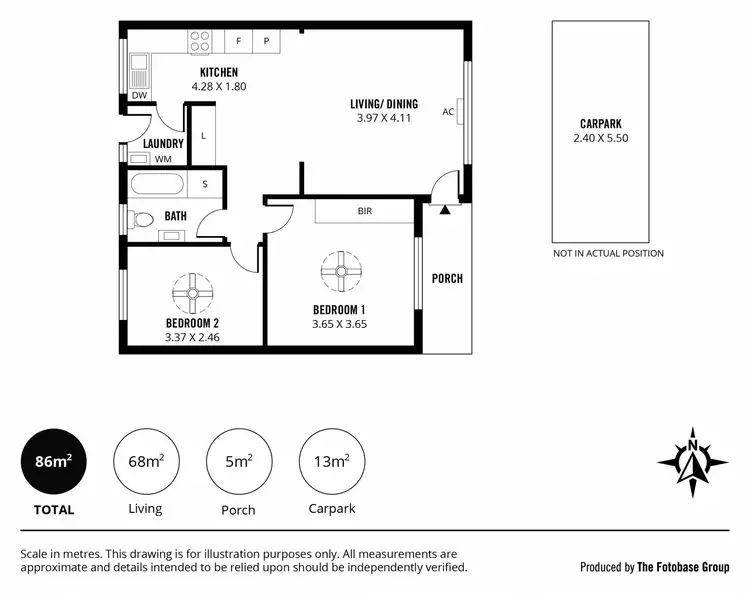 Floorplan of Homely unit listing, 5/57 Kyre Avenue, Kingswood SA 5062