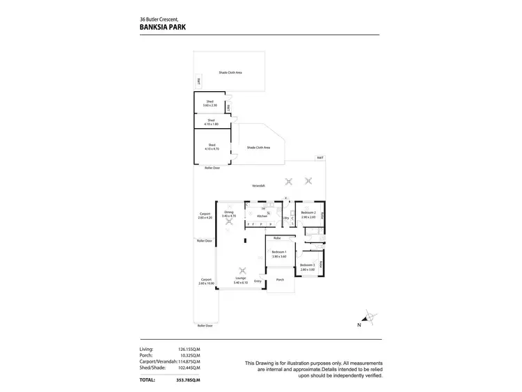 Floorplan of Homely house listing, 36 Butler Crescent, Banksia Park SA 5091