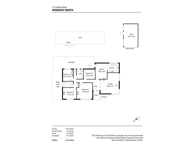 Floorplan of Homely house listing, 17 Coolabah Street, Modbury North SA 5092