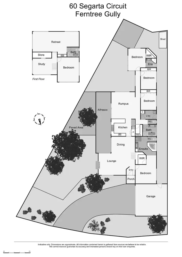 Floorplan of Homely house listing, 60 Segarta Circuit, Ferntree Gully VIC 3156
