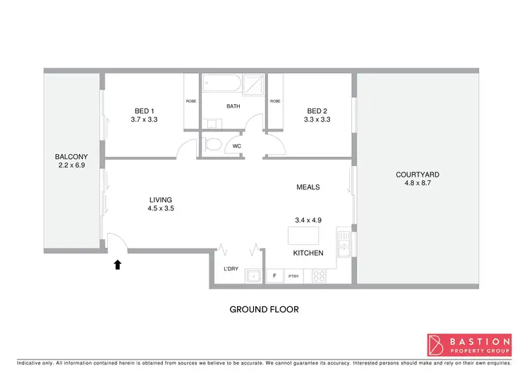 Floorplan of Homely apartment listing, 12/16 David Miller Crescent, Casey ACT 2913