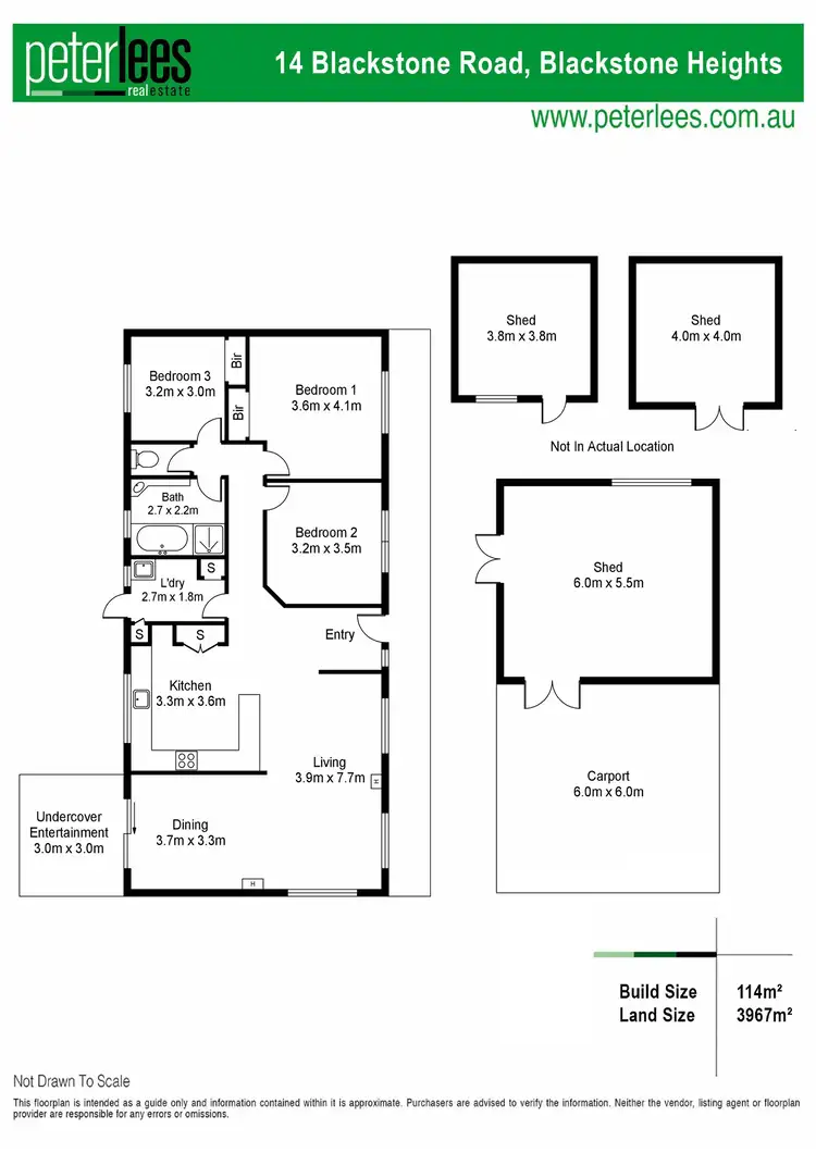 Floorplan of Homely house listing, 14 Blackstone Road, Blackstone Heights TAS 7250