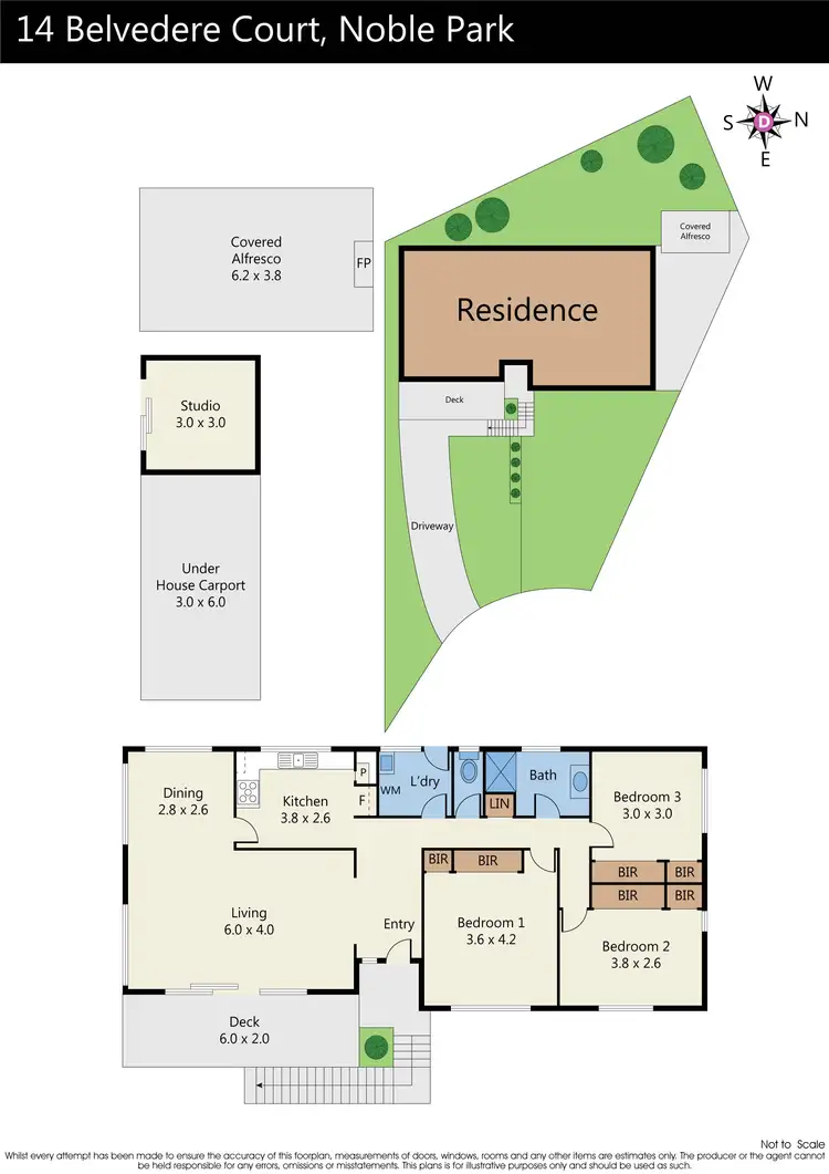 Floorplan of Homely house listing, 14 Belvedere Court, Noble Park VIC 3174