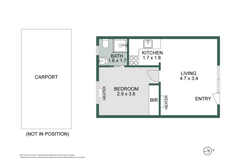Floorplan of Homely apartment listing, 11/43 Lantana Road, Gardenvale VIC 3185