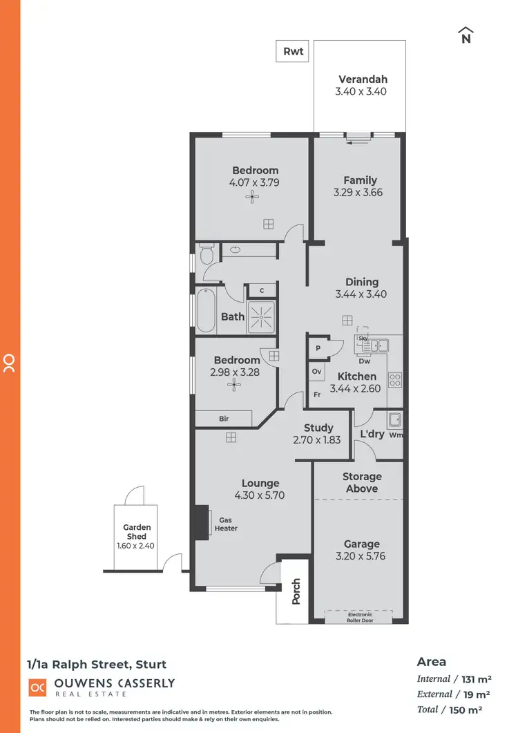 Floorplan of Homely house listing, 1/1A Ralph Street, Sturt SA 5047