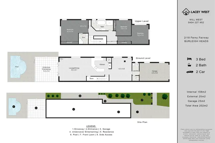 Floorplan of Homely semi-detached listing, 2/18 Ferny Fairway, Burleigh Heads QLD 4220