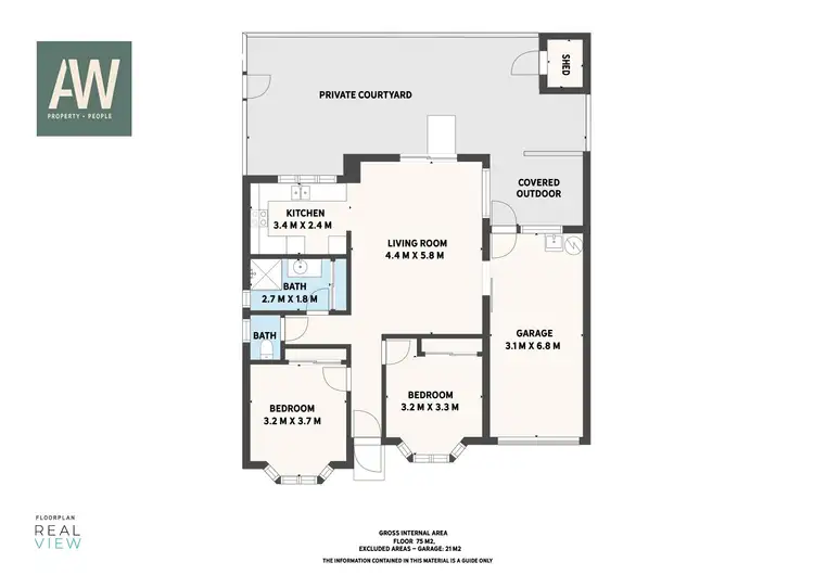 Floorplan of Homely unit listing, 86/2 Peregrine Drive, Wurtulla QLD 4575