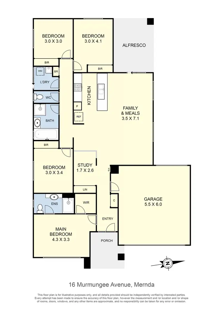 Floorplan of Homely house listing, 16 Murmungee Avenue, Mernda VIC 3754