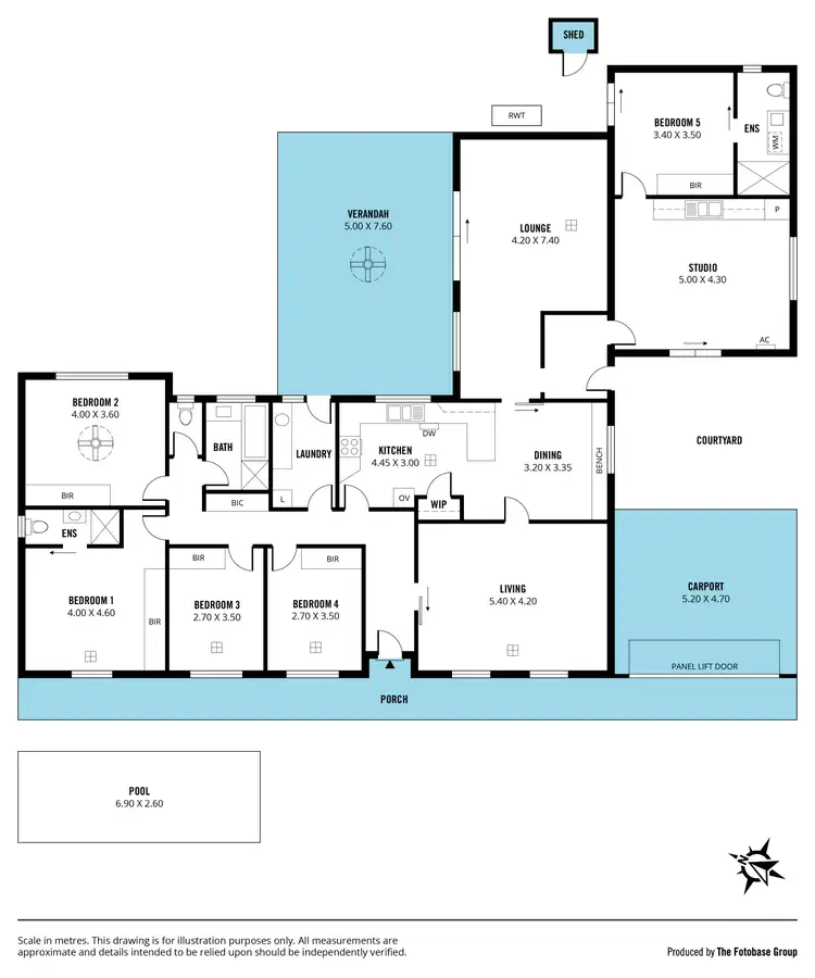 Floorplan of Homely house listing, 13 Vendale Drive, Flagstaff Hill SA 5159