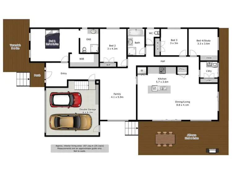 Floorplan of Homely house listing, 12 Tanner Terrace, Wodonga VIC 3690