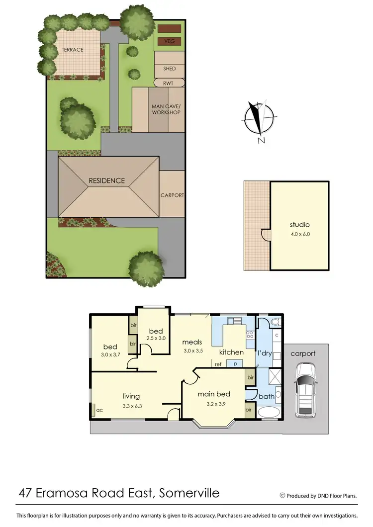 Floorplan of Homely house listing, 47 Eramosa Road East, Somerville VIC 3912