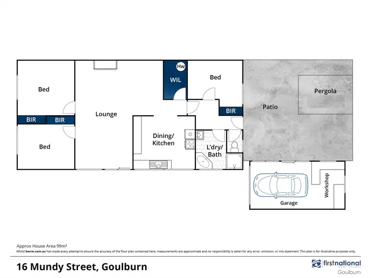 Floorplan of Homely house listing, 16 Mundy Street, Goulburn NSW 2580