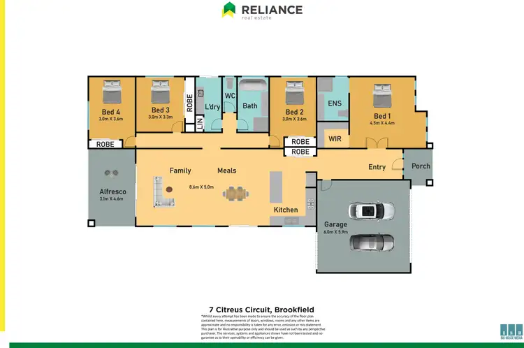 Floorplan of Homely house listing, 7 Citreus Circuit, Brookfield VIC 3338