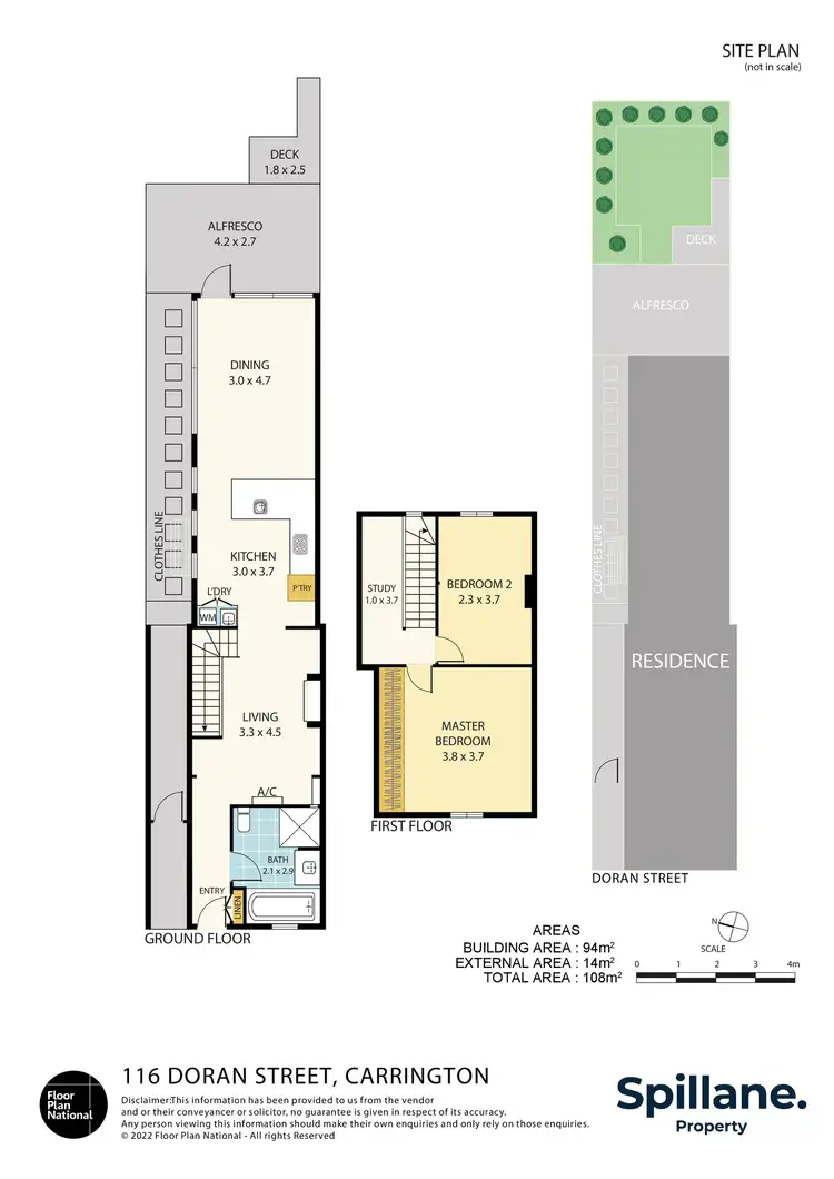 Floorplan of Homely house listing, 116 Doran Street, Carrington NSW 2294