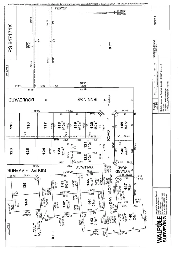Floorplan of Homely land listing, LOT 142, 23 Ridley Avenue, Leneva VIC 3691