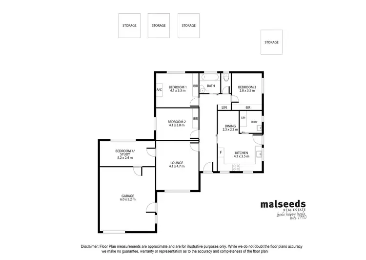 Floorplan of Homely house listing, 4 Blamey Street, Mount Gambier SA 5290