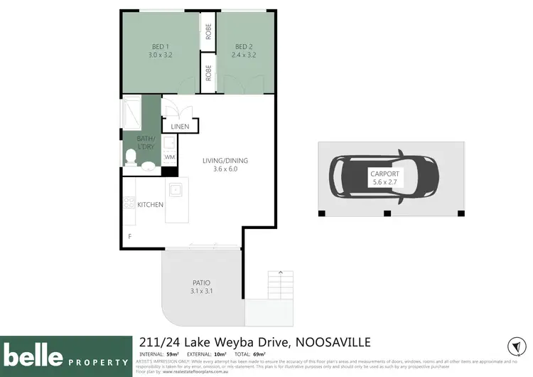 Floorplan of Homely unit listing, 211/24 Lake Weyba Drive, Noosaville QLD 4566