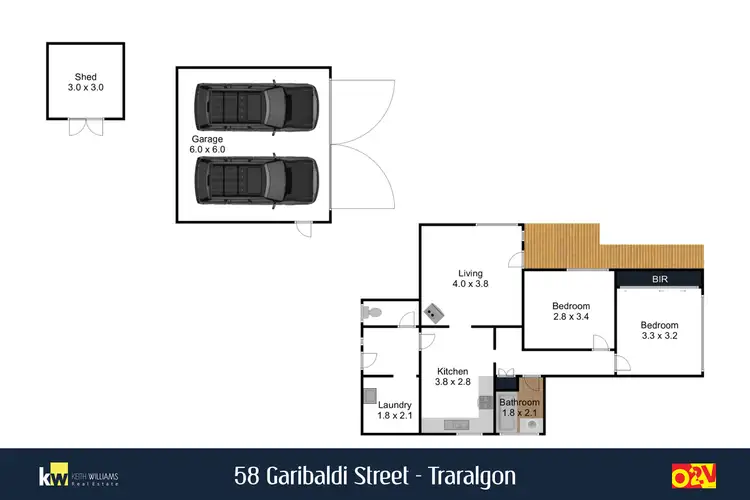 Floorplan of Homely house listing, 58 Garibaldi Street, Traralgon VIC 3844