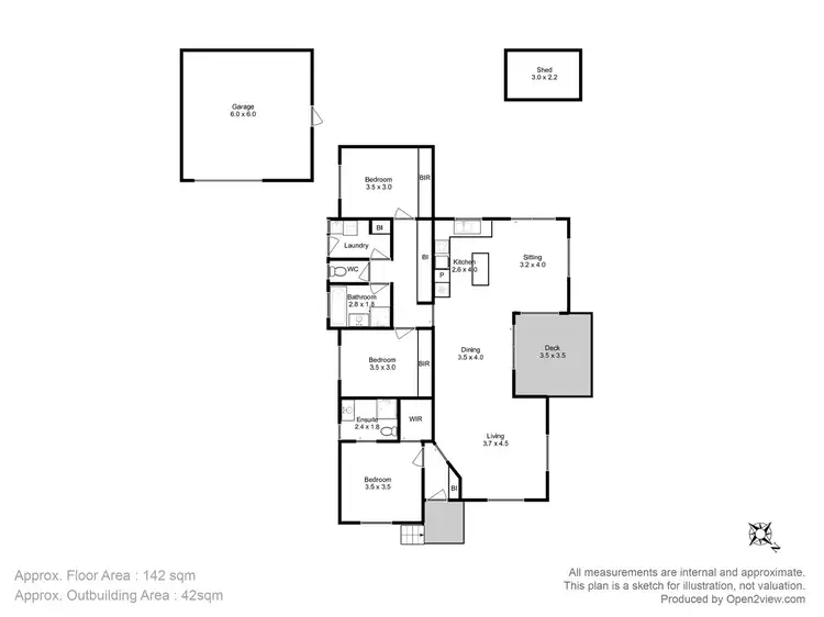 Floorplan of Homely house listing, 22 Sandpiper Drive, Midway Point TAS 7171