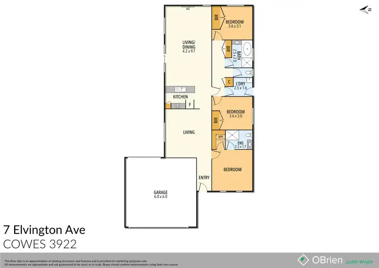 Floorplan of Homely house listing, 7 Elvington Avenue, Cowes VIC 3922